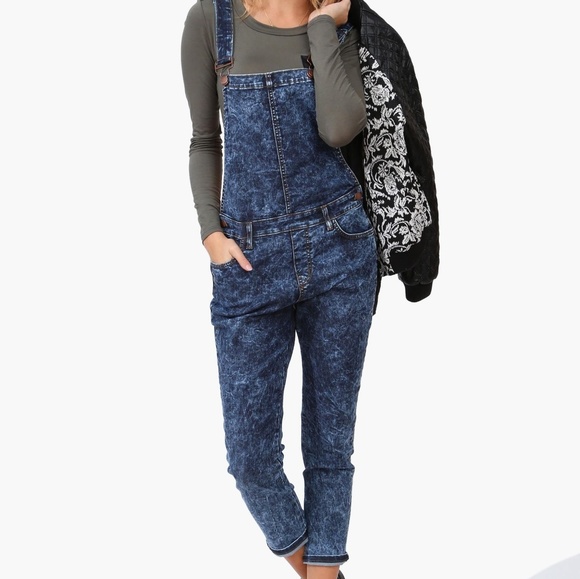 🦓JEANS JEANS overall pants sz L - Picture 1 of 6